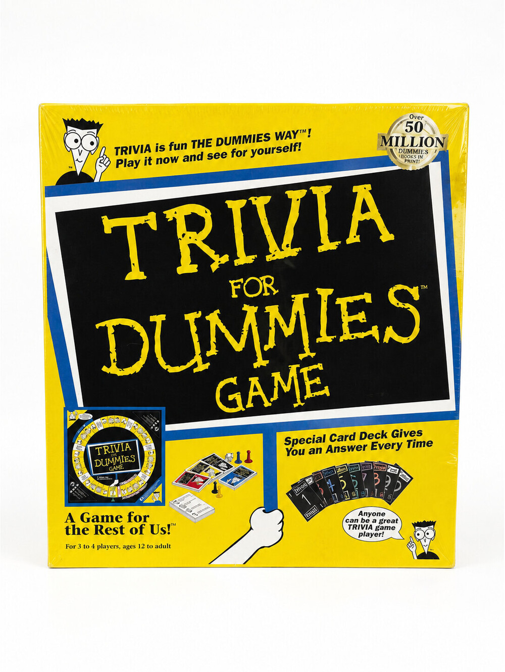 Factory Sealed Vintage 1998 Trivia for Dummies Board Game Pressman #3804 NEW